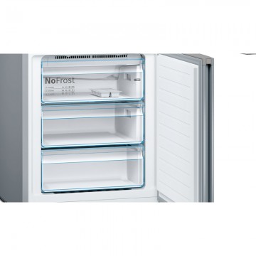 Bosch Ψυγειοκαταψύκτης 438lt Total NoFrost Υ203xΠ70xΒ67εκ. Γκρι KGN493IDA